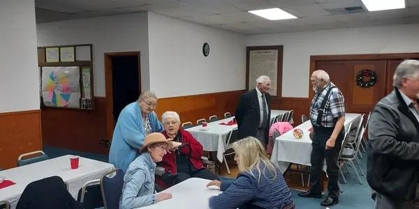 Members visiting and enjoying fellowship together